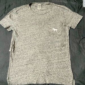 PINK short sleeve dog logo T-shirt